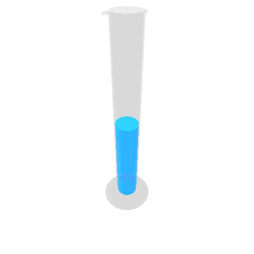 Graduated_Cylinder with liquid